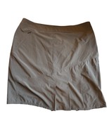 Sahalie Skort Size 12 Gray Taupe Golf Tennis Activewear Skirt Shorts Ple... - $15.99