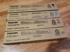 Toshiba Genuine TFC415U Complete Toner Set (YMCK - $397.00