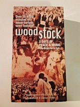 Woodstock: Three Days of Peace  Music (VHS, 1994, 2-Tape Set) widescreen edition - £10.24 GBP