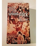 Woodstock: Three Days of Peace  Music (VHS, 1994, 2-Tape Set) widescreen... - £10.07 GBP