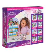 Disney Princess Games HQ 8 Board Card Games Checkers Tic Tac Toe Bingo G... - $34.88