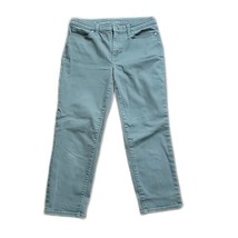 Talbots Straight Crop Denim Jeans ~ Sz 6 ~ Green ~ Mid Rise ~ 23&quot; Inseam - £17.62 GBP