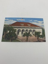 Vtg Postcard Lithograph US Post Office San Marcos Texas 1940s Linen - £9.76 GBP