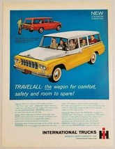 1957 Print Ad International Travelall Family in Station Wagon Chicago,IL - $16.85