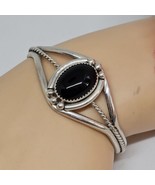 DM Daniel Martinez Navajo Sterling Silver Black Onyx Bangle Bracelet - £135.81 GBP