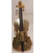 Golden Fiddle Violin Christmas Tree Ornament - £7.86 GBP