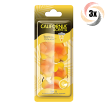 3x Packs California Scents Tropical Colada Scent Lei Car Hanging Air Freshener - £14.07 GBP