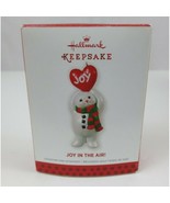 2013 Hallmark Keepsake Ornament Joy In The Air Snowman W/ Heart Limited ... - $180.99 MXN