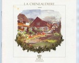 Hostellerie La Cheneaudiere Menu &amp; Booklet Colroy-la-Roche, France 1990&#39;s - $77.22