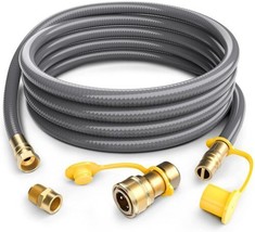 24FT 1/2” Propane To Natural Gas Hose with Quick Connect Conversion Kit ... - £68.86 GBP