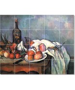 Paul Cezanne Fruit Vegetables Painting Ceramic Tile Mural BTZ22213 - $273.54 CAD+