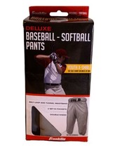 Franklin Deluxe Baseball/Softball Pants Size Youth X Small Gray - £9.42 GBP