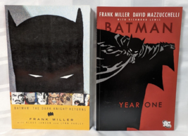 BATMAN DC GRAPHIC NOVEL BOOK LOT OF 2 FRANK MILLER YEAR ONE AND THE DARK... - $29.99
