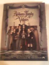 Addams Family Values Magazine Pinup Ad Advertisement Christina Ricci Raul Julia - £3.89 GBP