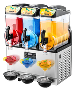 VEVOR Commercial Frozen Drink Maker, 3 x 15L, Triple Tank Slushy Machine, 110V - $1,109.99