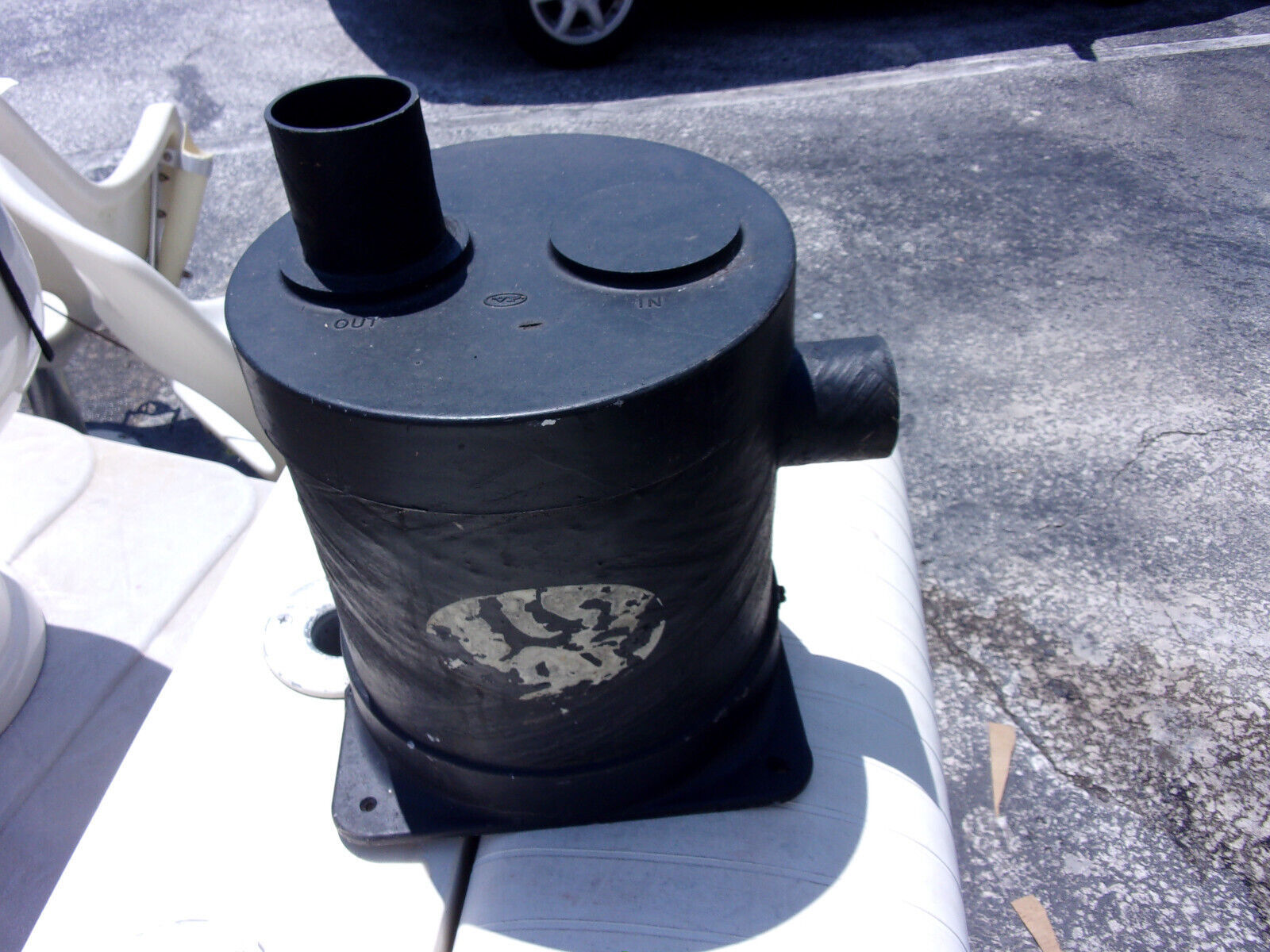 Vernalift Muffler centek ports 2-1/2&quot; OD, 10&quot; diameter, 10-1/2&quot; high - $137.61