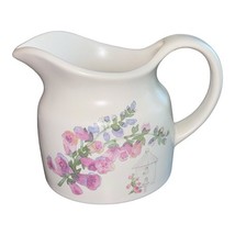 Vintage Round Gravy Boat Cape May PFALTZGRAFF Pitcher Pink Floral Birdhouse - $365.50 MXN