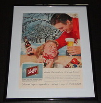 1959 Schlitz Beer 11x14 Framed ORIGINAL Vintage Advertisement - £39.21 GBP