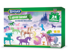 BREYER ADVENT CALENDAR  Unicorn Magic  2022 Holiday Collection - £20.92 GBP
