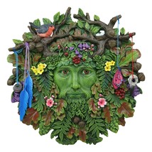 Colorful Spirit God Celtic Greenman Tree Of Life 3D Hanging Wall Decor P... - £50.03 GBP