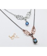 Handmade copper or stainless steel necklace: Celtic Links Herringbone Wr... - €19,68 EUR