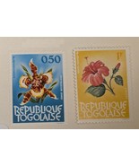 Stamp-TOGO 1964  FLORAL  Mint Orchid Hibiscus Scott 461-62- Set of 2 - €1,71 EUR