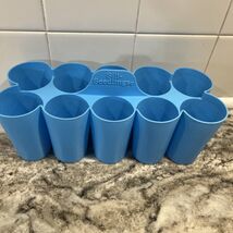 Unbranded Silicone 10 Cell Round Seed Starter Pot Tray Small Orange 2in - $216.06 MXN