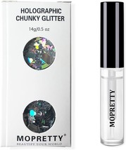 Silver Holographic Chunky Cosmetic Glitter Body Face Hair Eye Nail for F... - £15.38 GBP