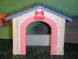 Fisher Price Loving Family Dollhouse Pink White Blue Dog House - £7.11 GBP