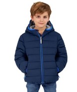 Gerry Boys Girls Jacket Blue Puffer Lined Insulated Wind Water Resistant... - €34,35 EUR