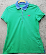 Talbots Polo Shirt Womens XS Green Slit Stretch Short Sleeve Golf Perfor... - £15.64 GBP