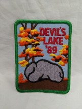 Vintage 1989 Wisconsin Devils Lake Embroidered Iron On Patch 3&quot; X 4&quot; - £19.46 GBP