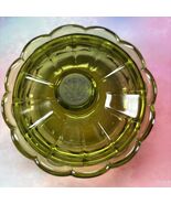 OLIVE FOSTORIA COIN GLASS CANDY DISH WITH LID 6 1/4” X 2” - $545.52 MXN
