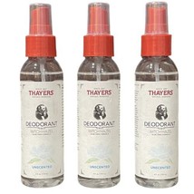 Thayers Unscented Witch Hazel Aloe Vera Formula Deodorant 4 oz each Lot of 3 New - £49.65 GBP