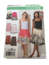 Simplicity Sewing Pattern 4236 Slim Skirt or Full and Half Circle Skirts 6-14 UC - $4.99