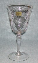 Luminarc Crystal Swirl WATER GOBLET /Wine Glass- Clear 7 1/8&quot; Tall -Set of 6 EUC - £23.55 GBP