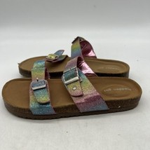 Madden Girl Sandals Rainbow Girls Slip On Size 4  - £10.95 GBP