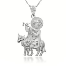 925 Sterling Silver Lord Krishna Hindu Pendant Necklace - £26.32 GBP+