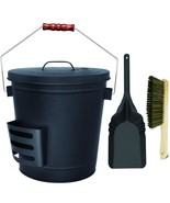 5.15 Gallon Large Fireplace Ash Bucket With Lid And Shovel, Coal/Pellet/... - $108.99