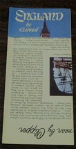 England, By Clipper, Vintage Informational Tour Pamphlet VGC - £2.31 GBP