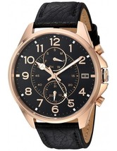 Tommy Hilfiger 1791273 Black leather men&#39;s watch - £103.93 GBP