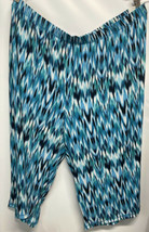 East 5th Silky Cropped Womens Pants Capris Fiery Blue NEW Plus 4X - £27.78 GBP