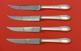 Primrose by Kirk Sterling Silver Steak Knife Set 4pc HHWS  Custom Made 8 1/2&quot; - £255.87 GBP