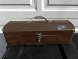 Vintage MY BUDDY Steel 19” Tool Box 291TS W/ Brown Paint - $65.00