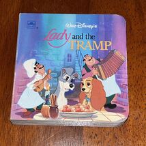 Vintage Golden Book 1994 Lady &amp; The Tramp Small Book 4"x4"x1" 14 Thick p... - $7.55