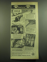 1945 Bell Telephone Ad - Telephone Tours Chile - $18.49