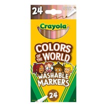 Crayola Colors Of The World Fine Line Washable Markers 24/Pk - £24.93 GBP