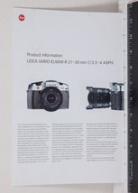 Leica Vario Elmar Camera Catalog Brochure g25 - $15.83