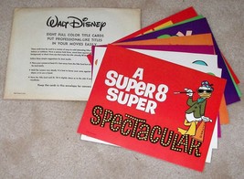 Vintage Set of (8) WALT DISNEY SUPER 8 FULL COLOR TITLE CARDS/ Donald Duck - $22.49