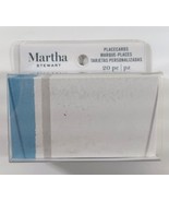 20-Pack Placecards Blue Grey STRIPE Dinner Party Place Name Card Martha ... - $2.84